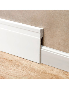 Zocalo Reforma Line 120mm x 20mm x 2,44m Blanco Mate